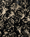 Barocke Putte Schwarz und Gold