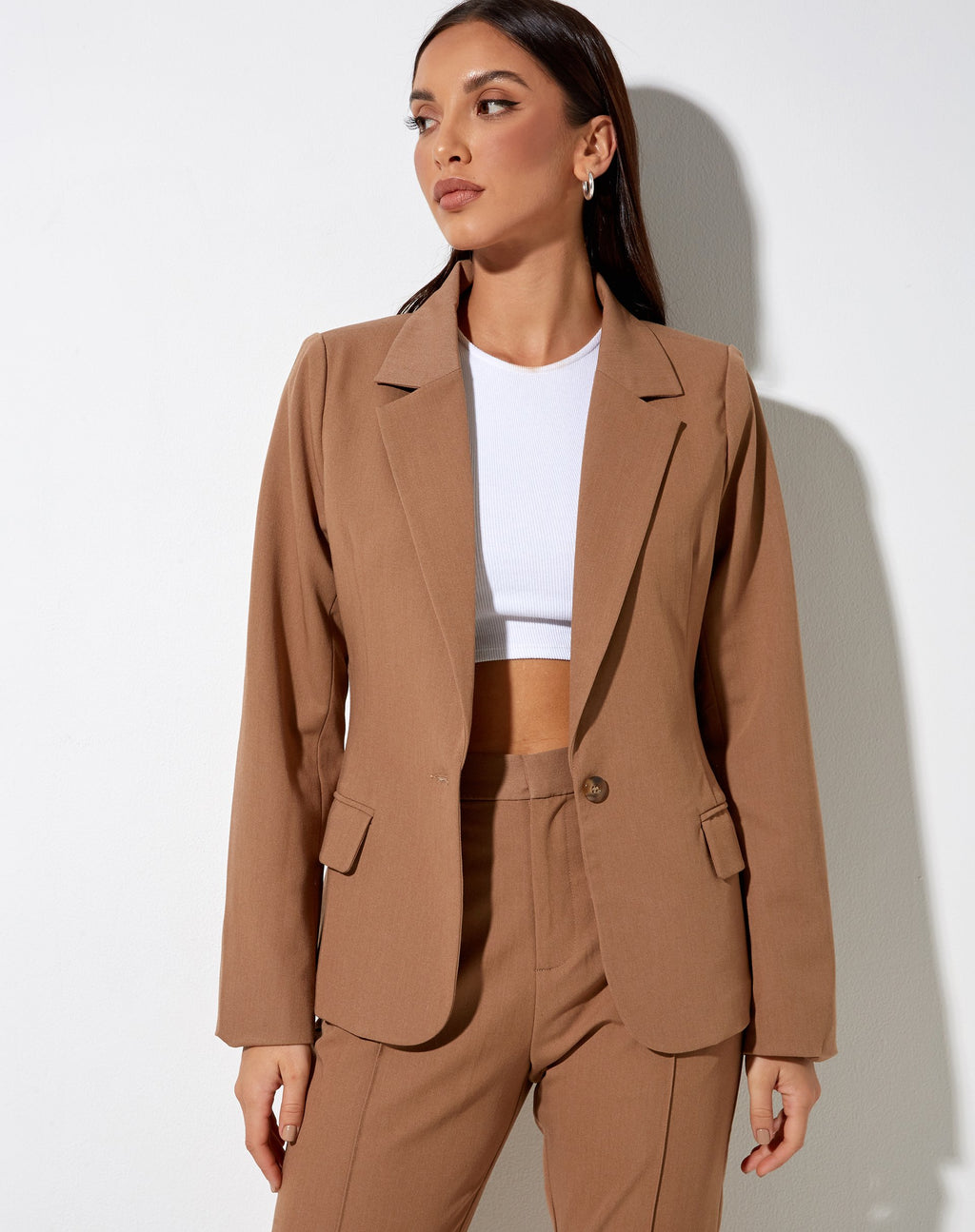 Marwah Blazer in Kittfarben
