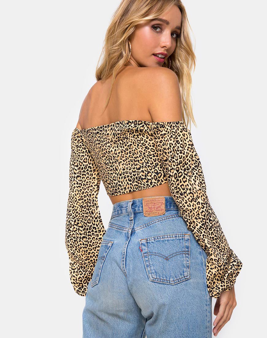 Bild von Zuma Crop Top in Rar Leopard