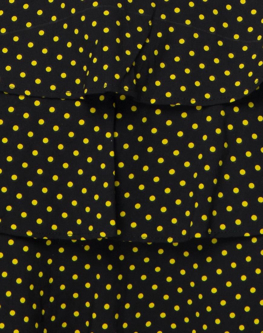 Bild von Casseyette Rock in Gelb und Schwarz Polka Dot