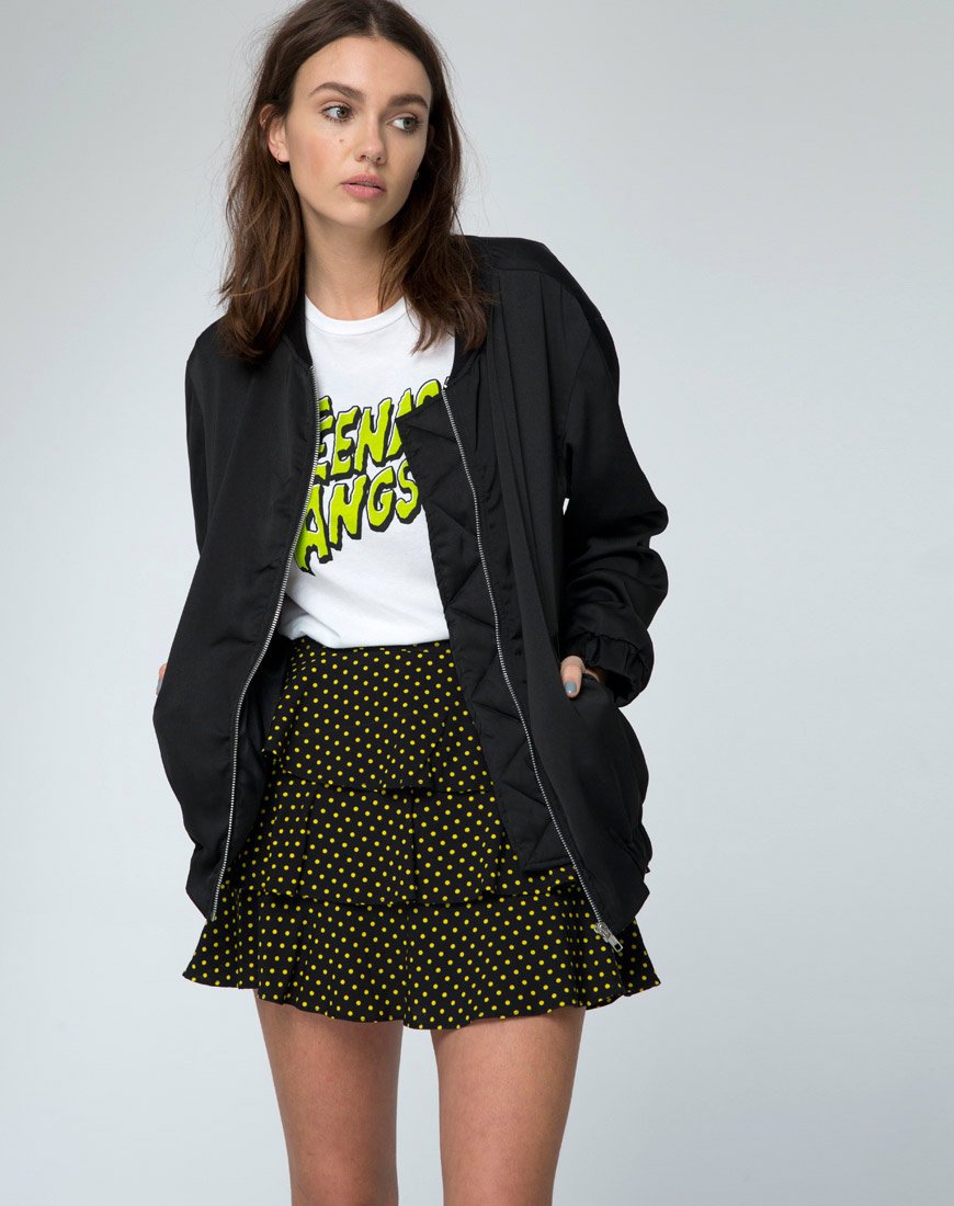 Bild von Casseyette Rock in Gelb und Schwarz Polka Dot