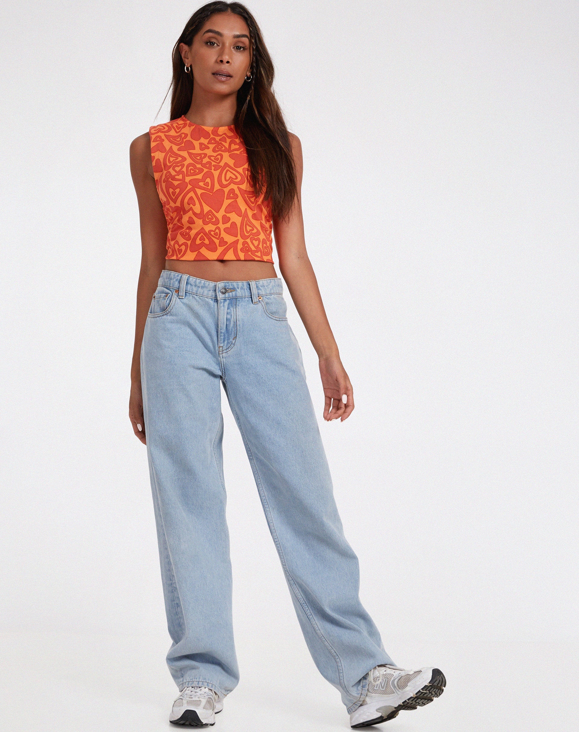 Abbildung des Baruna Tops in Retro Heart Orange