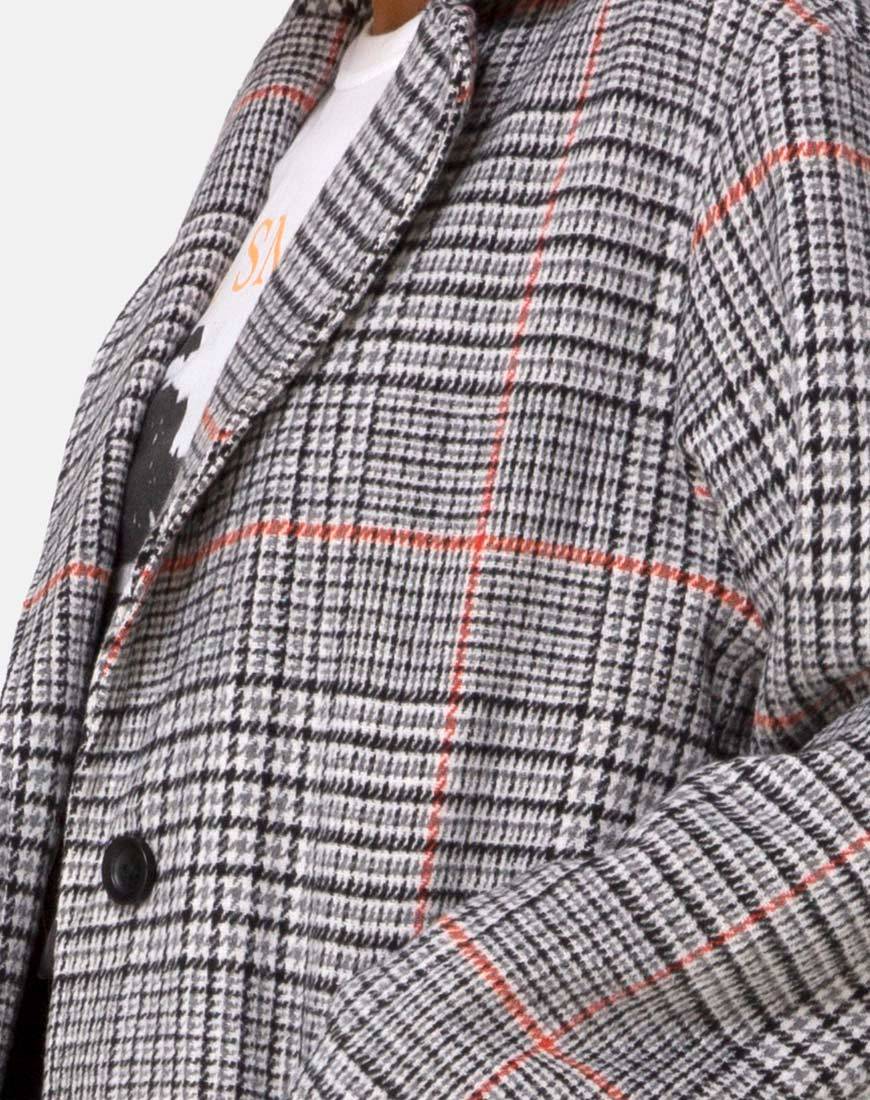 Bild von Glenn Duster Coat in Glenn Check Orange