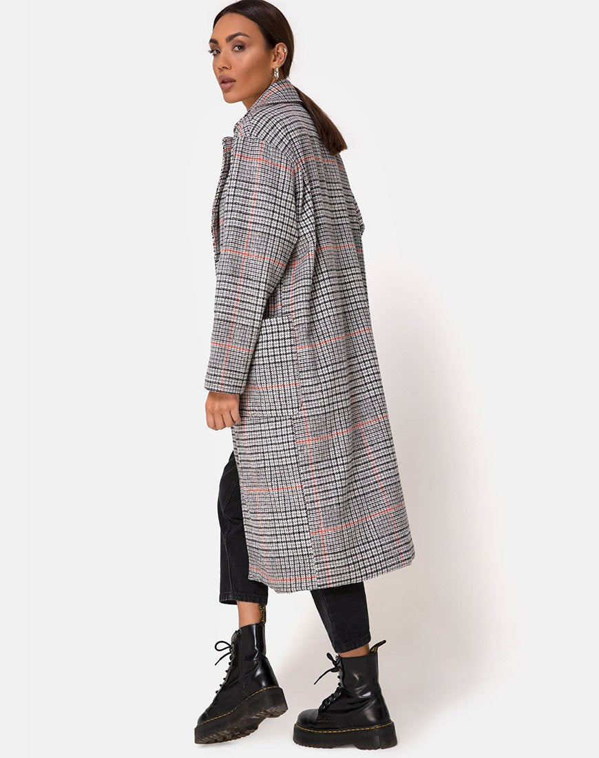 Bild von Glenn Duster Coat in Glenn Check Orange