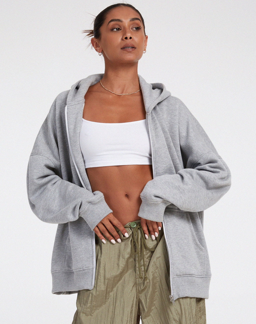 Hollack Hoodie in Graumelange