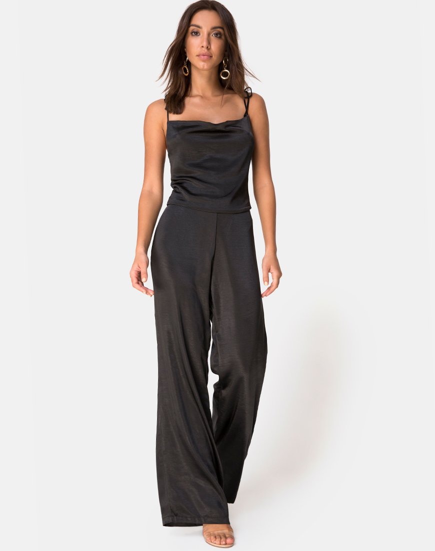 Bild von Ordez Top in Satin Schwarz