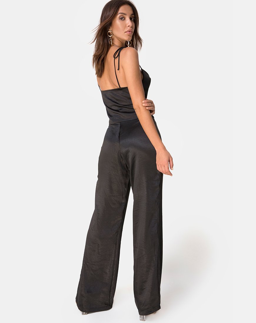 Bild von Ordez Top in Satin Schwarz