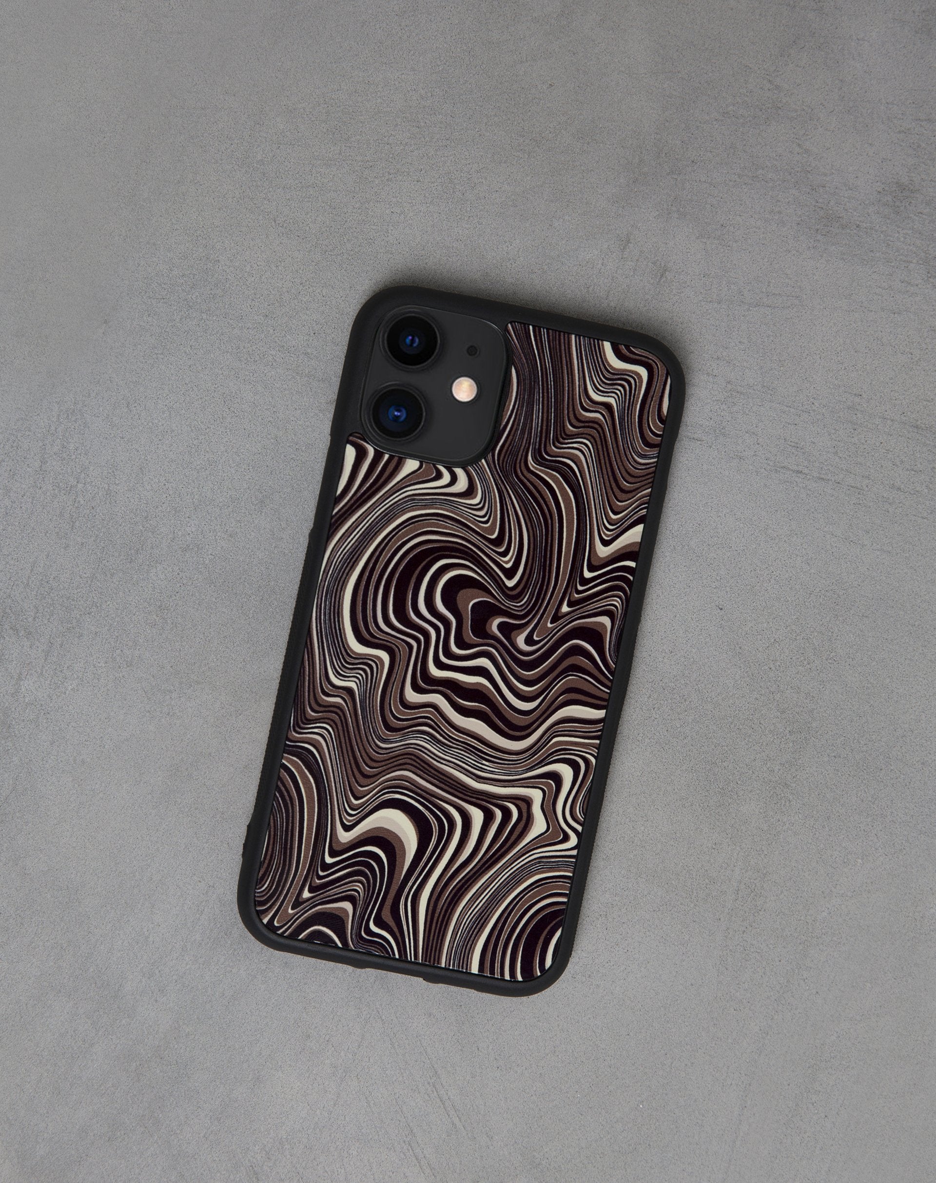 Bild von Iphone Tasche in 70s Ripple Braun