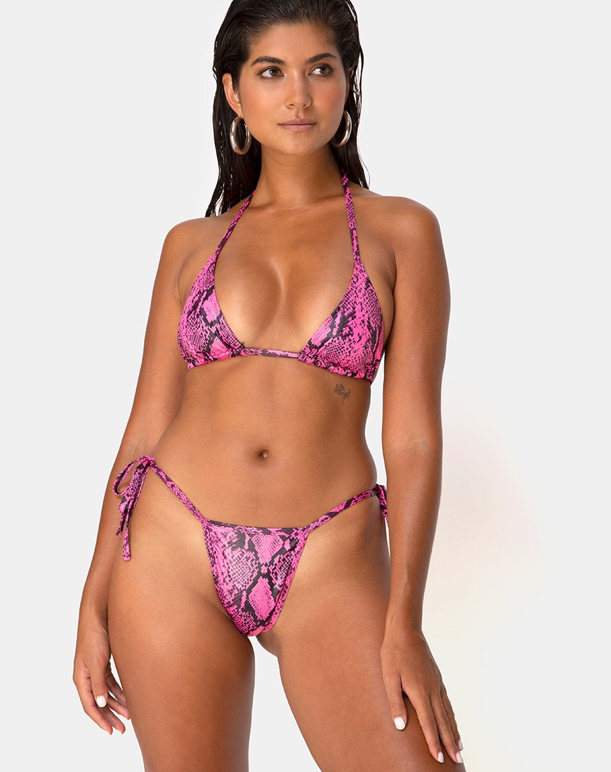 Talia Bikinioberteil in Schlangenrosa