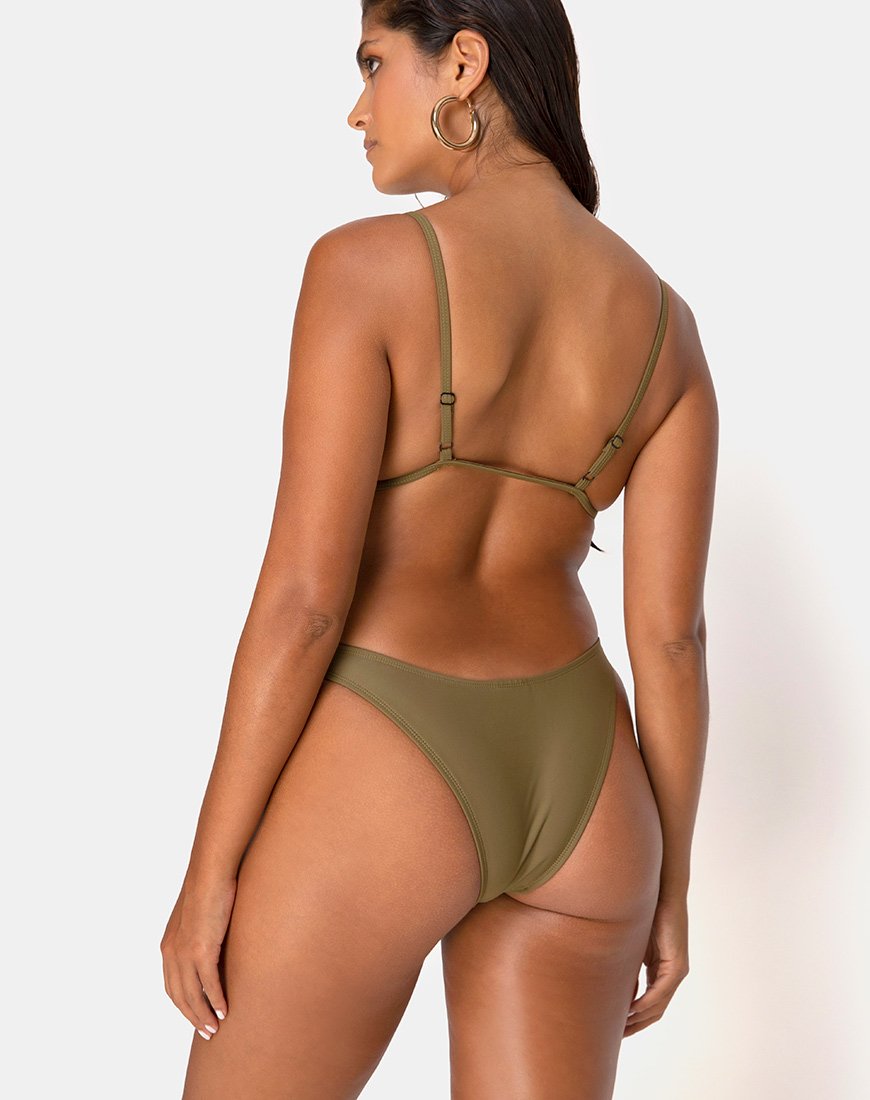 Image von Valda Bikiniunterteil in mattem Khaki