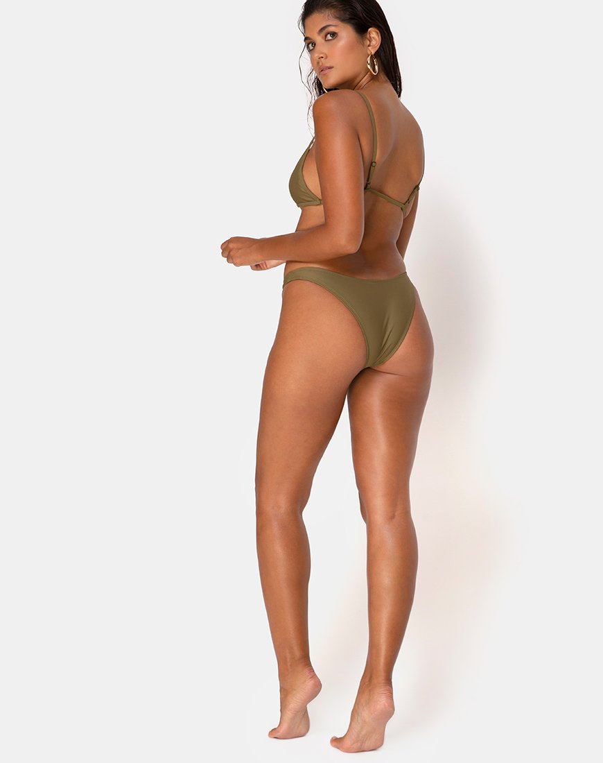 Image von Valda Bikiniunterteil in mattem Khaki