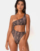 Bild von Velo Badeanzug in Snake Taupe