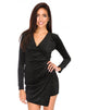 Image of Willow Bodycon Kleid in Schwarz und Weiß gepunktet