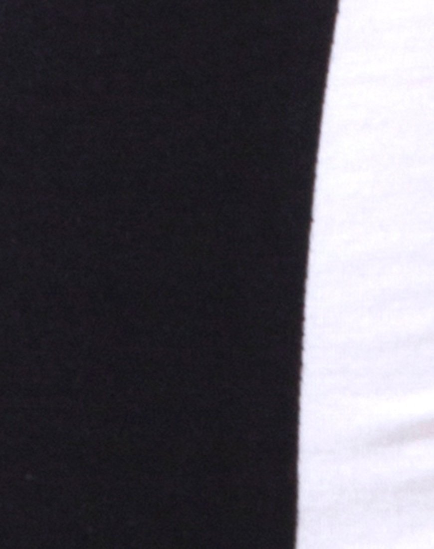 Image of Zena Bodycon Kleid in Schwarz mit weißen Streifen